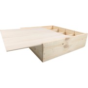 Weinkiste mit Schiebedeckel  - 4-Fach